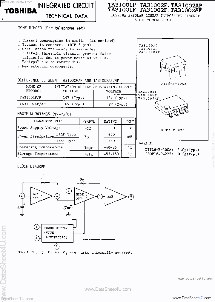 TA31001F_214820.PDF Datasheet