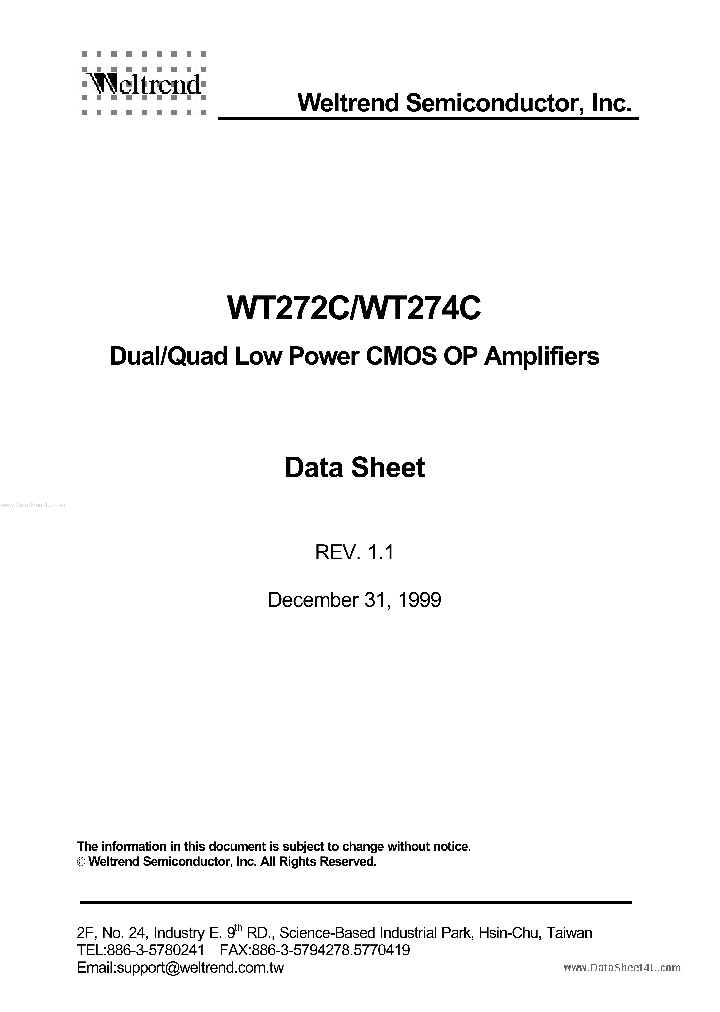 WT272C_236340.PDF Datasheet
