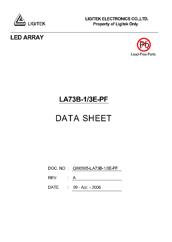 LA73B-1-3E-PF_590642.PDF Datasheet