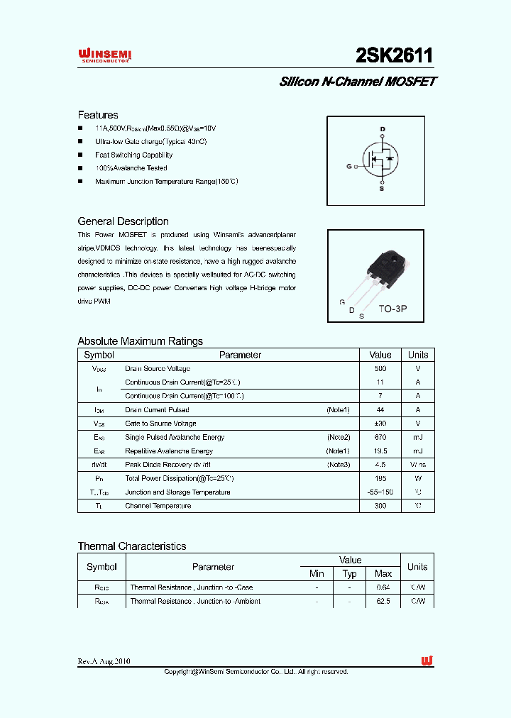 2SK2611_568927.PDF Datasheet