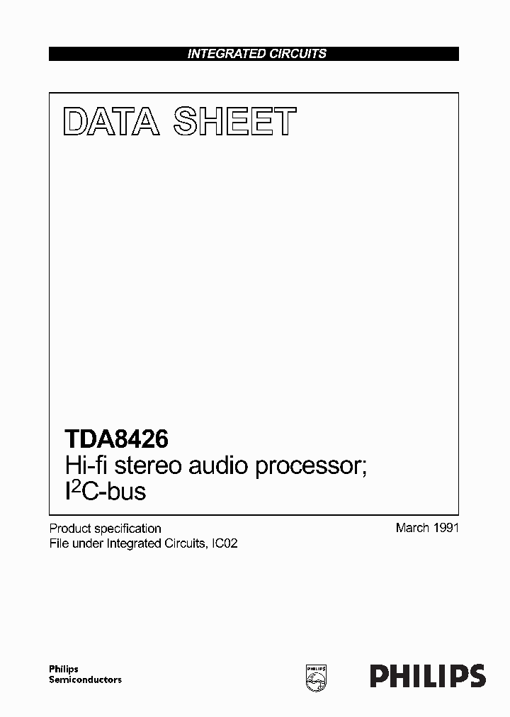 TDA8426_600101.PDF Datasheet