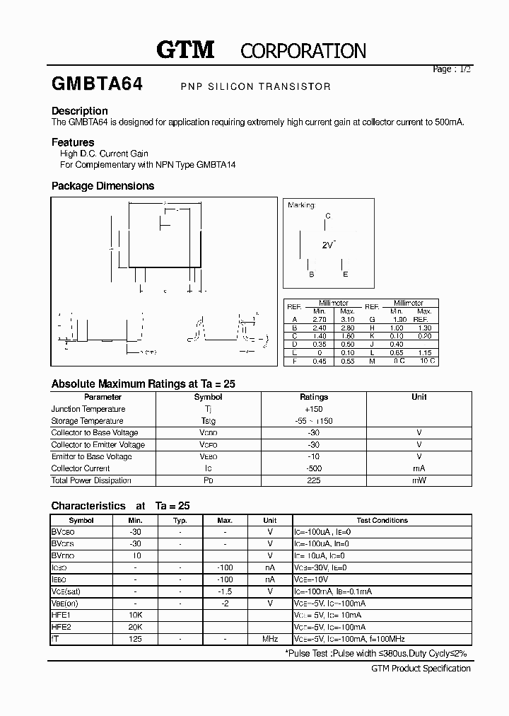 GMBTA64_598995.PDF Datasheet