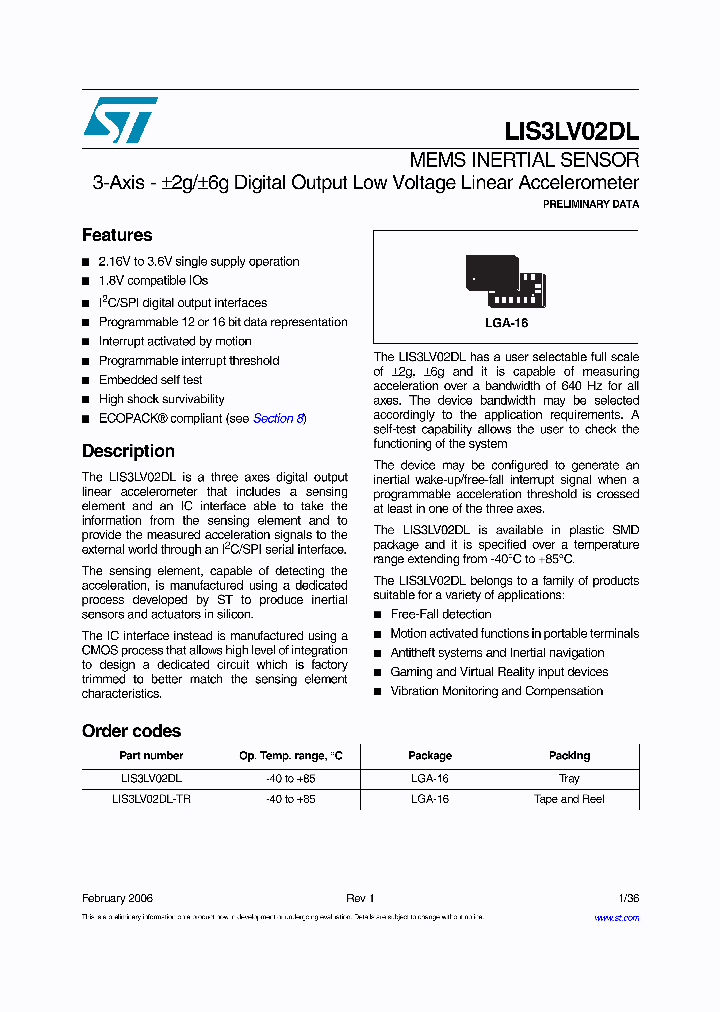 LIS3LV02DL-TR_609761.PDF Datasheet