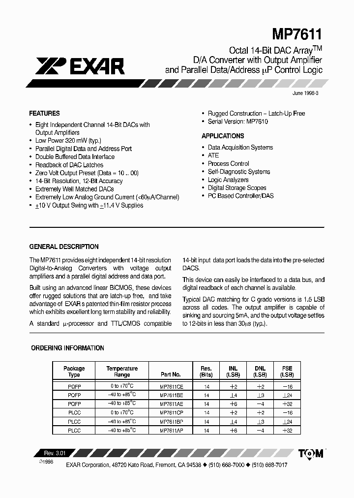 MP7611BP_618513.PDF Datasheet