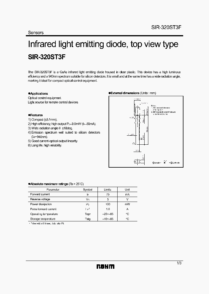 SIR-320ST3F_278109.PDF Datasheet