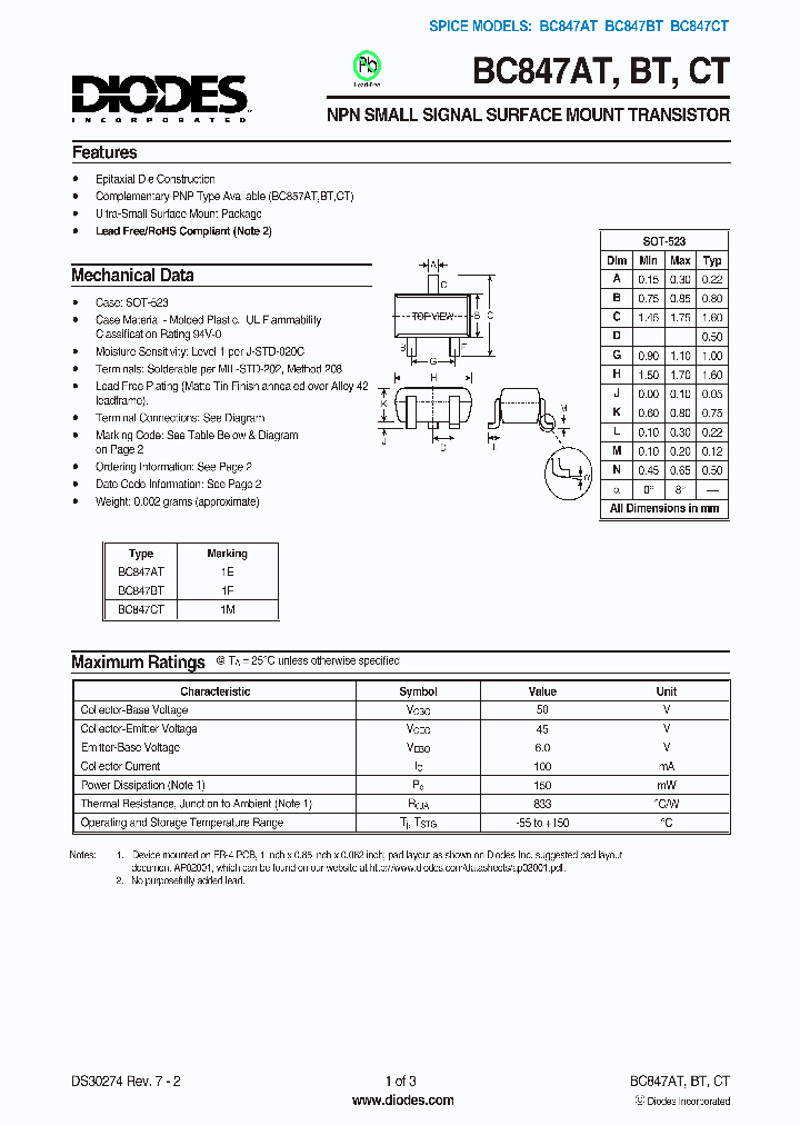 BC847CT-7-F_621446.PDF Datasheet