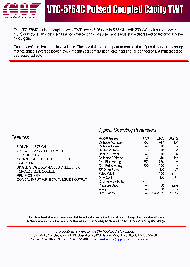 VTC5764C_621606.PDF Datasheet