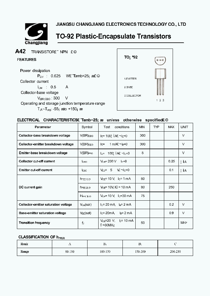 A42TO92_353093.PDF Datasheet Download