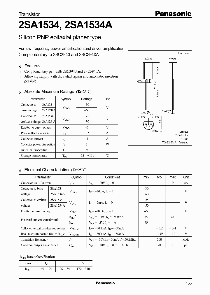 2SA1534_282666.PDF Datasheet