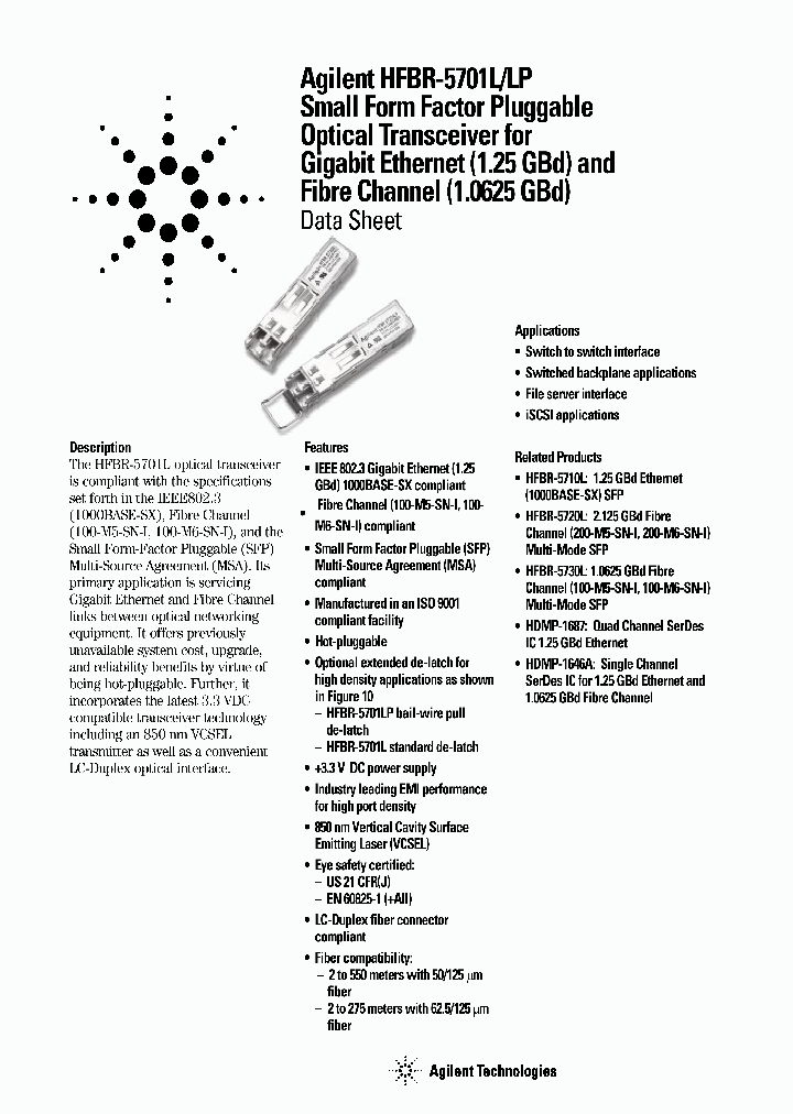 HFBR-5701LP_282911.PDF Datasheet