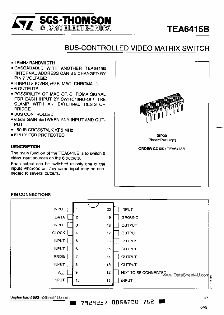 TEA6415B_280618.PDF Datasheet