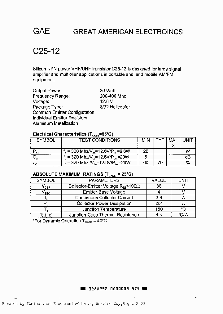 C25-12_373005.PDF Datasheet