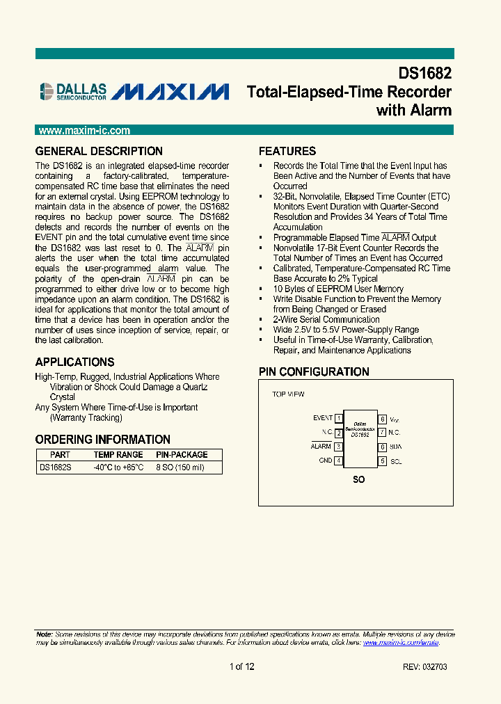 DS1682_315610.PDF Datasheet