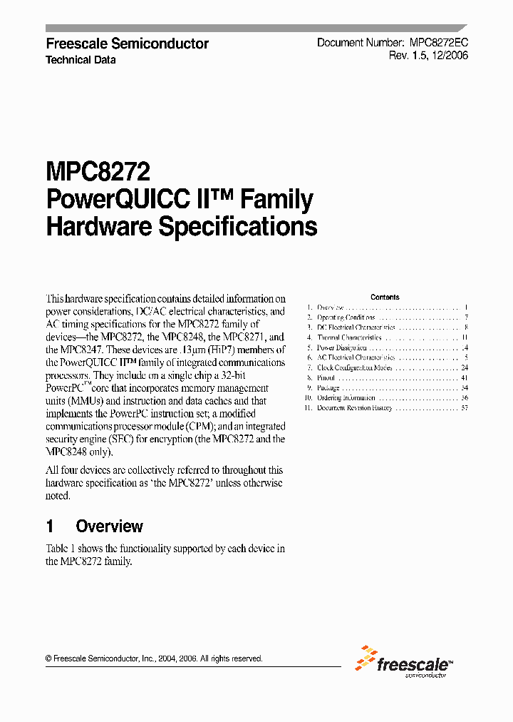 MPC8272_702922.PDF Datasheet
