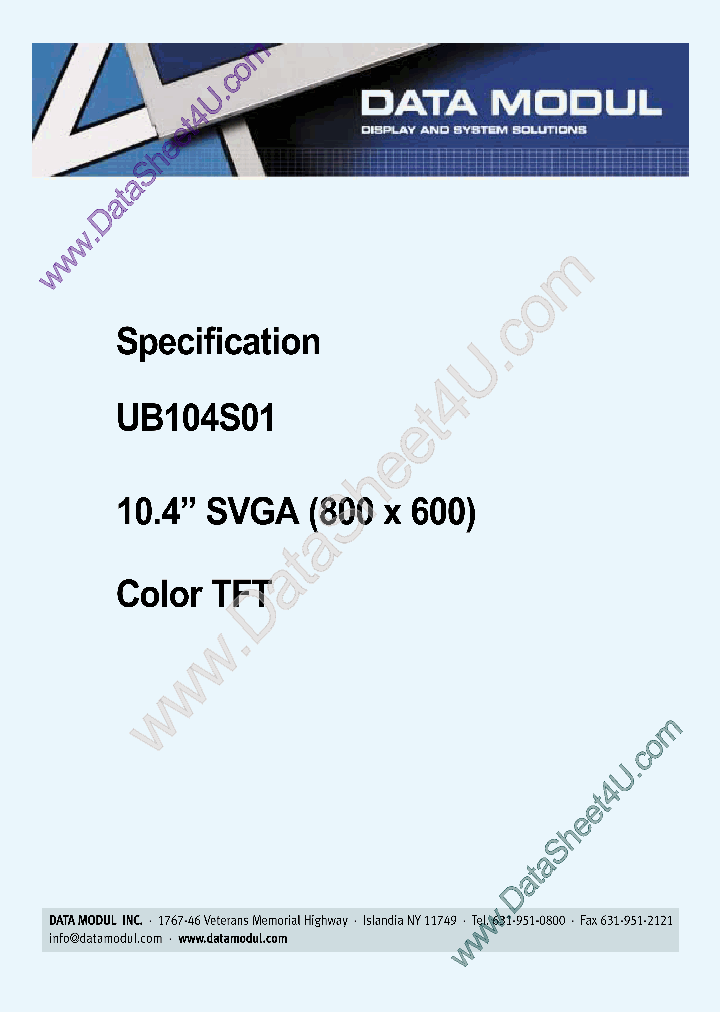 UB104S01V1_318021.PDF Datasheet
