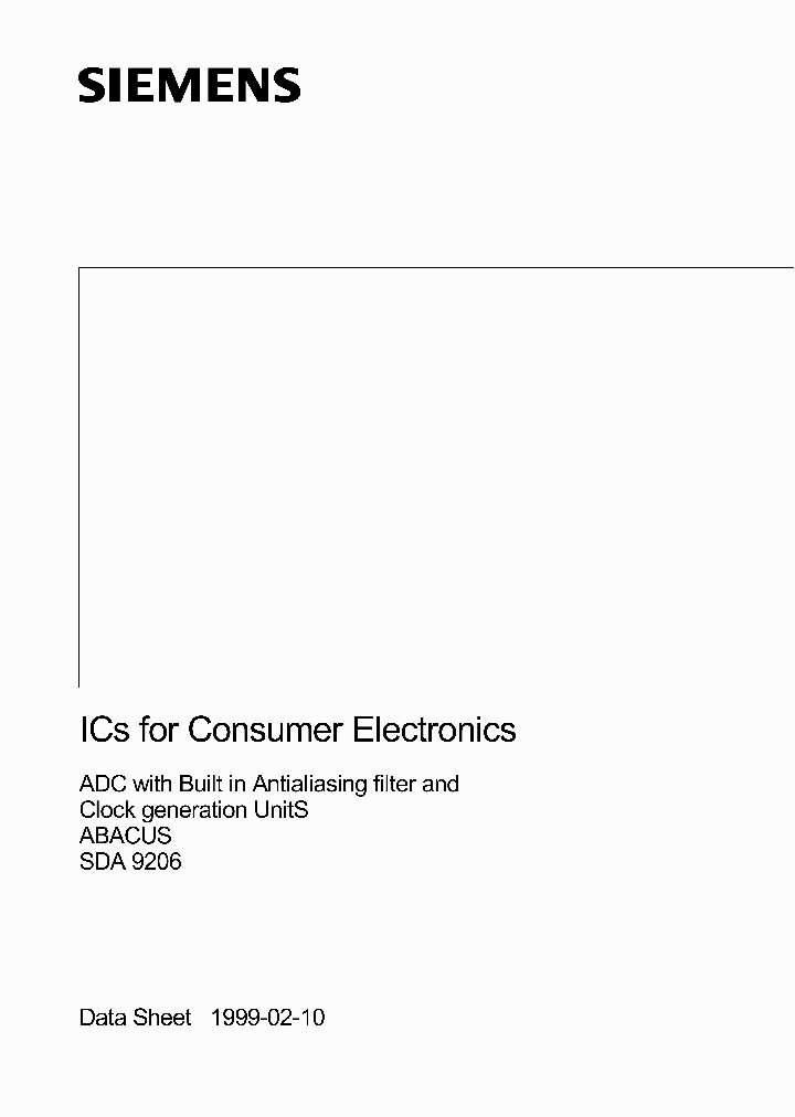 SDA9206_381633.PDF Datasheet