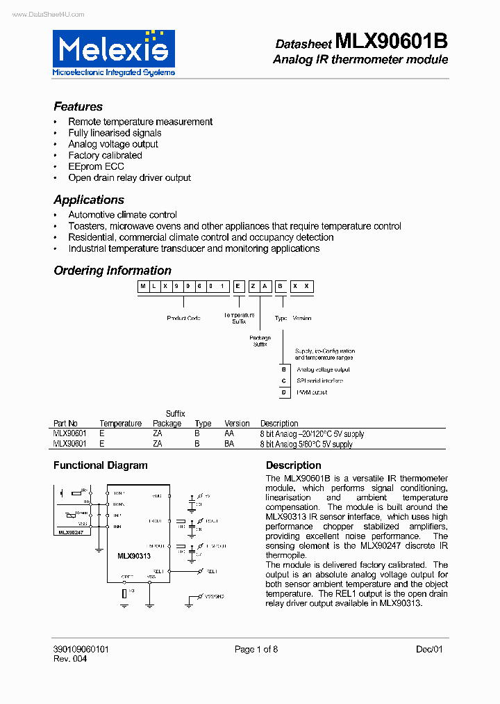 MLX90601B_318566.PDF Datasheet