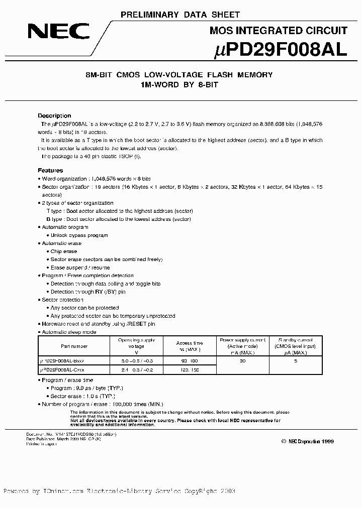 UPD29F008ALGZ-C12B-LJH_383032.PDF Datasheet