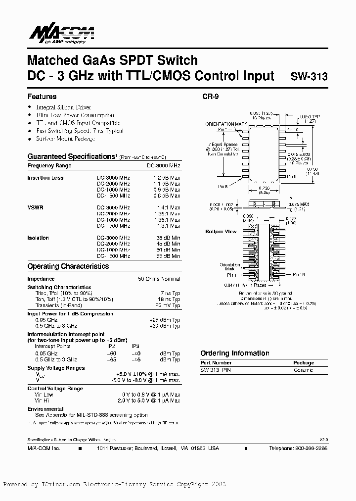 SW-313PIN_384294.PDF Datasheet