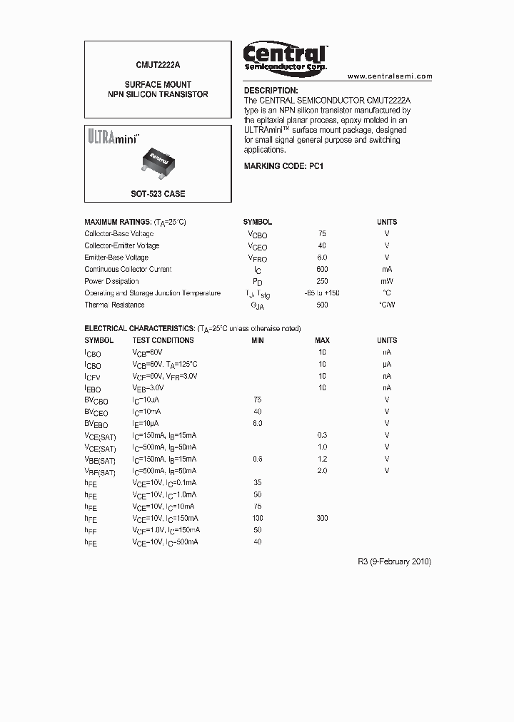 CMUT2222A10_737139.PDF Datasheet