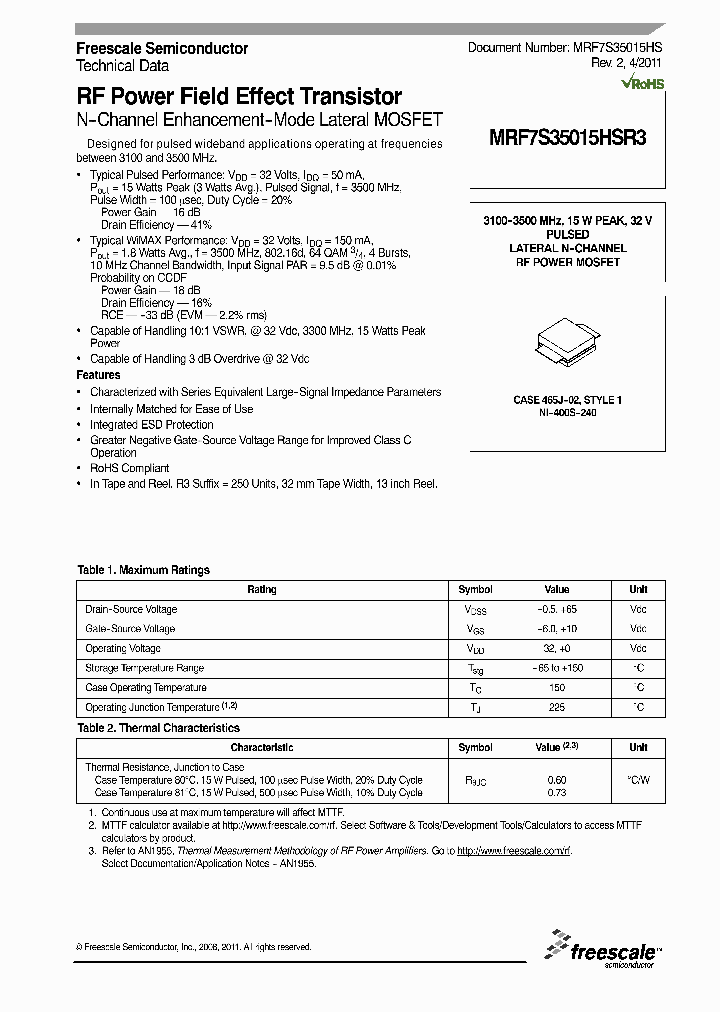 MRF7S35015HSR311_744717.PDF Datasheet