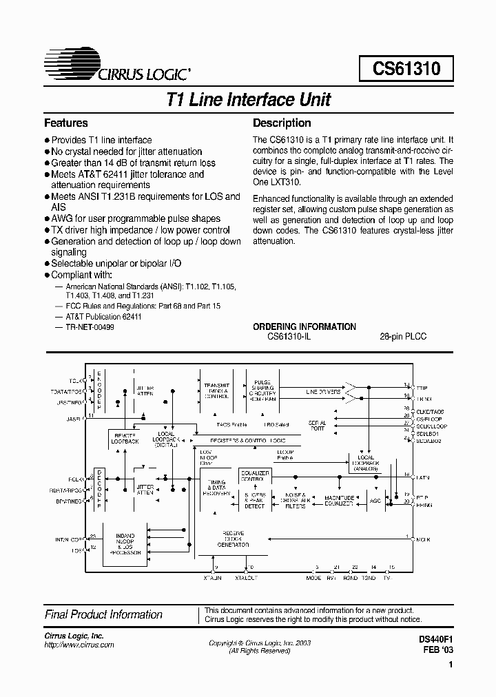 CS61310-IL_390043.PDF Datasheet