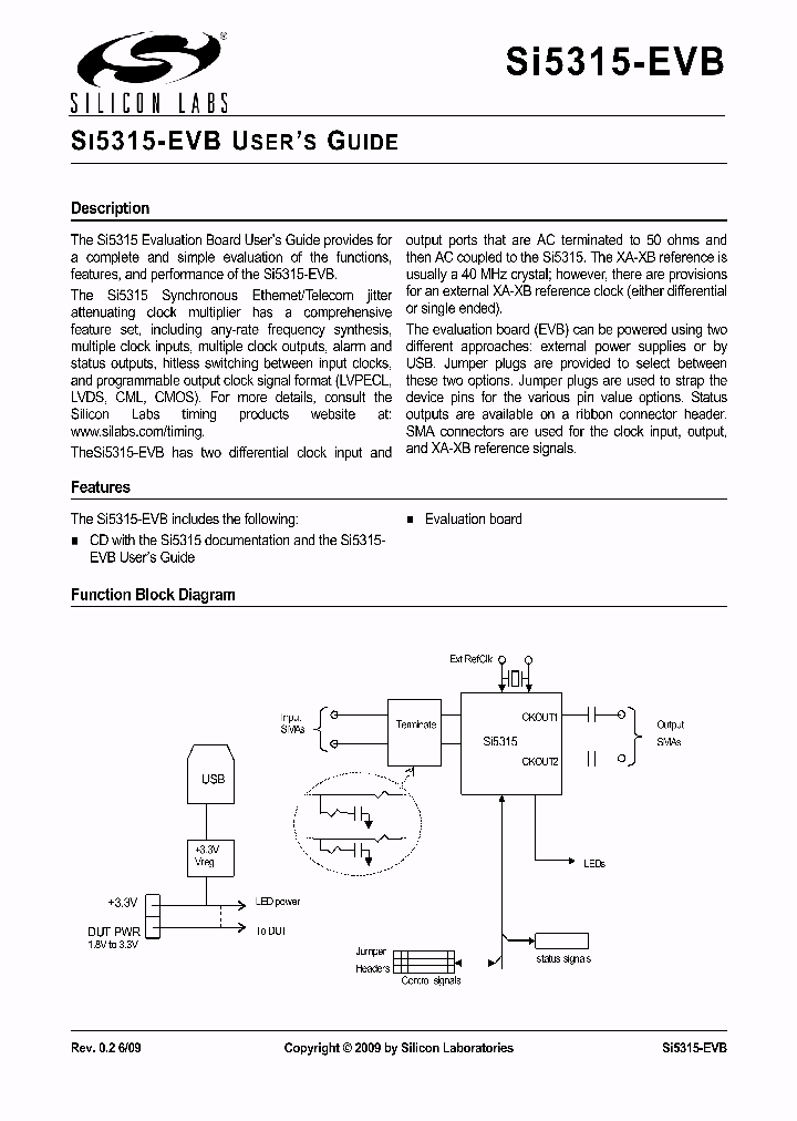 SI5315-EVB_393875.PDF Datasheet