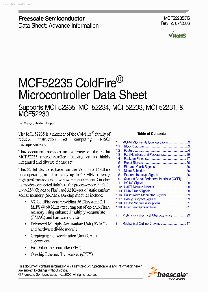 MCF52230_398112.PDF Datasheet