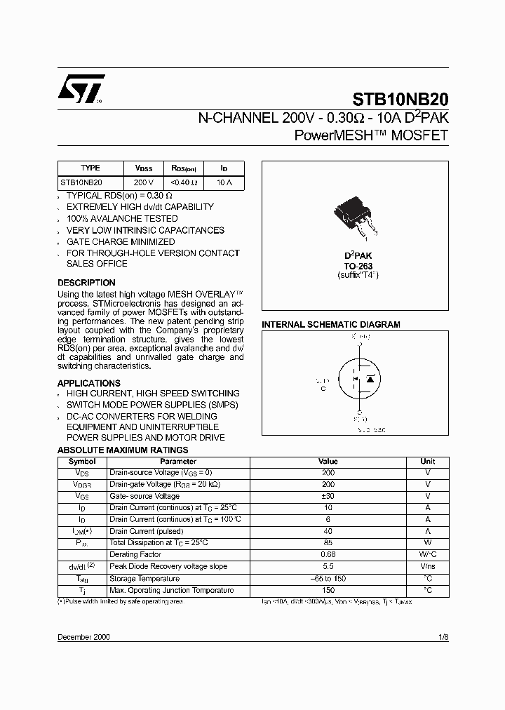 STB10NB20_422061.PDF Datasheet