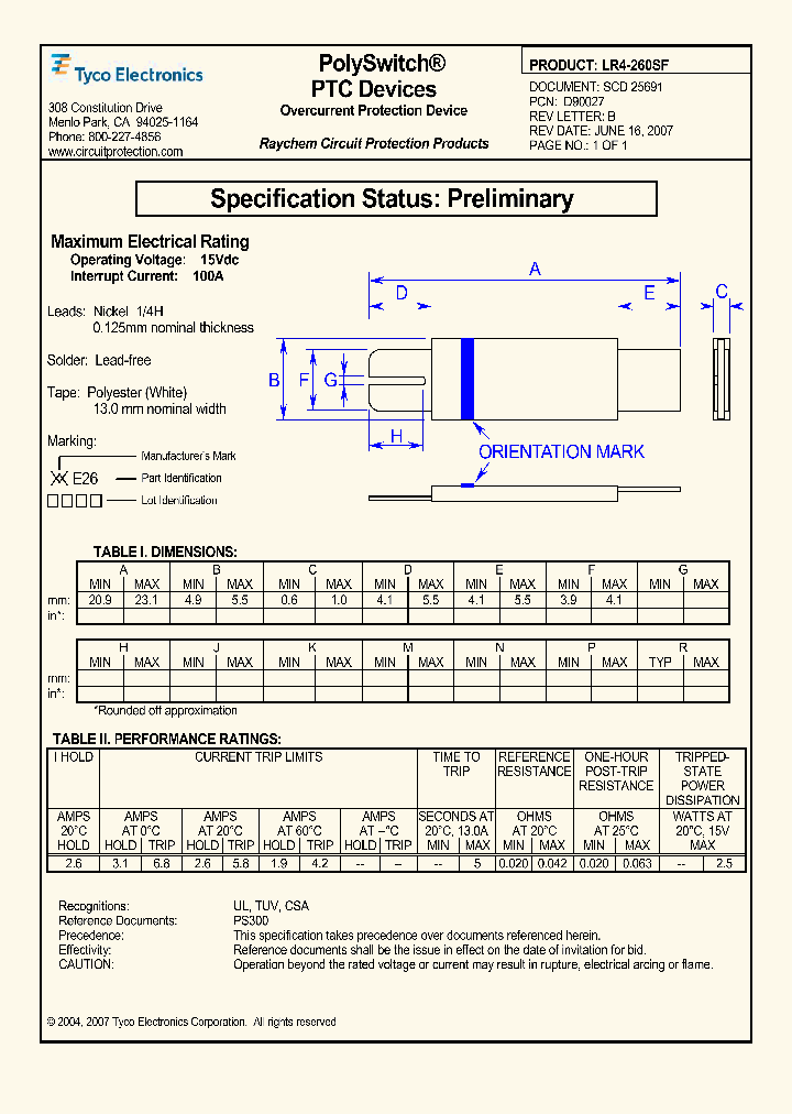 LR4-260SF_786205.PDF Datasheet