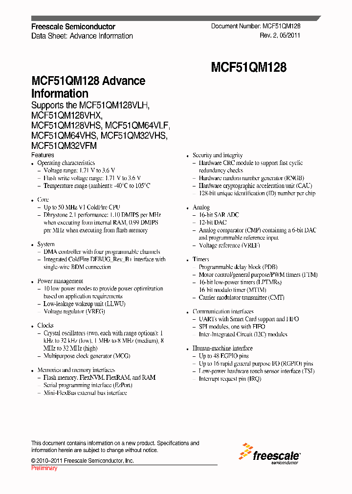 MCF51QM128_801053.PDF Datasheet