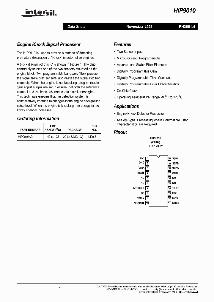 HIP9010_451066.PDF Datasheet