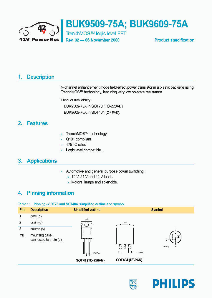 BUK9609-75A_478336.PDF Datasheet