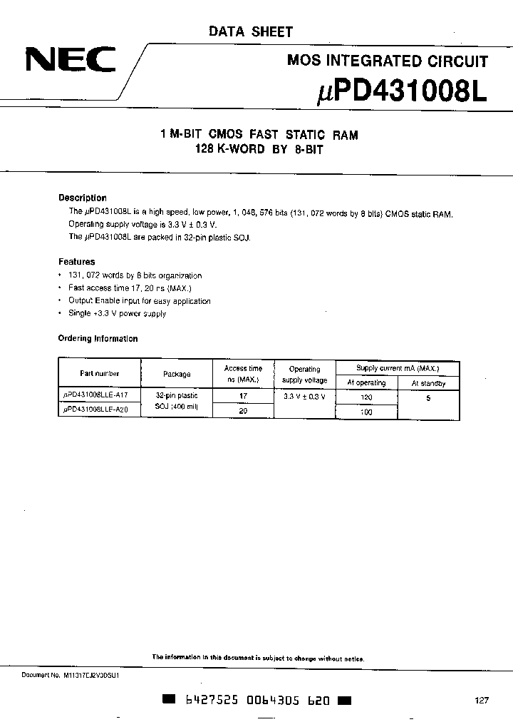 UPD431008LLE-A17_482710.PDF Datasheet