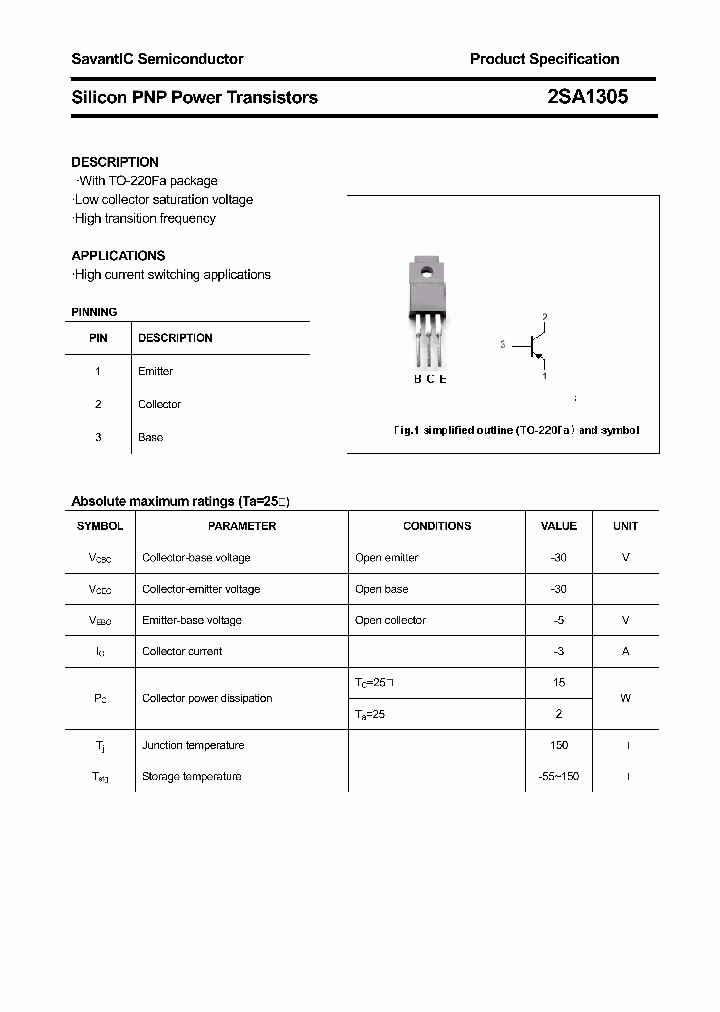 2SA1305_863717.PDF Datasheet