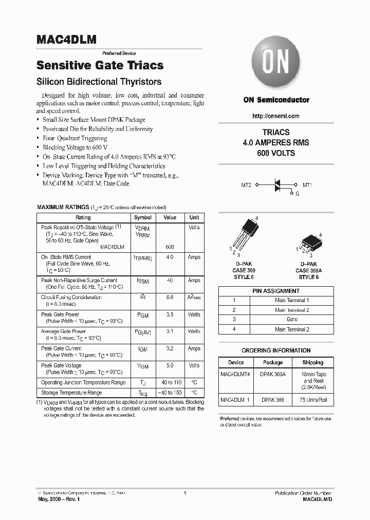 MAC4DLM-D_515897.PDF Datasheet