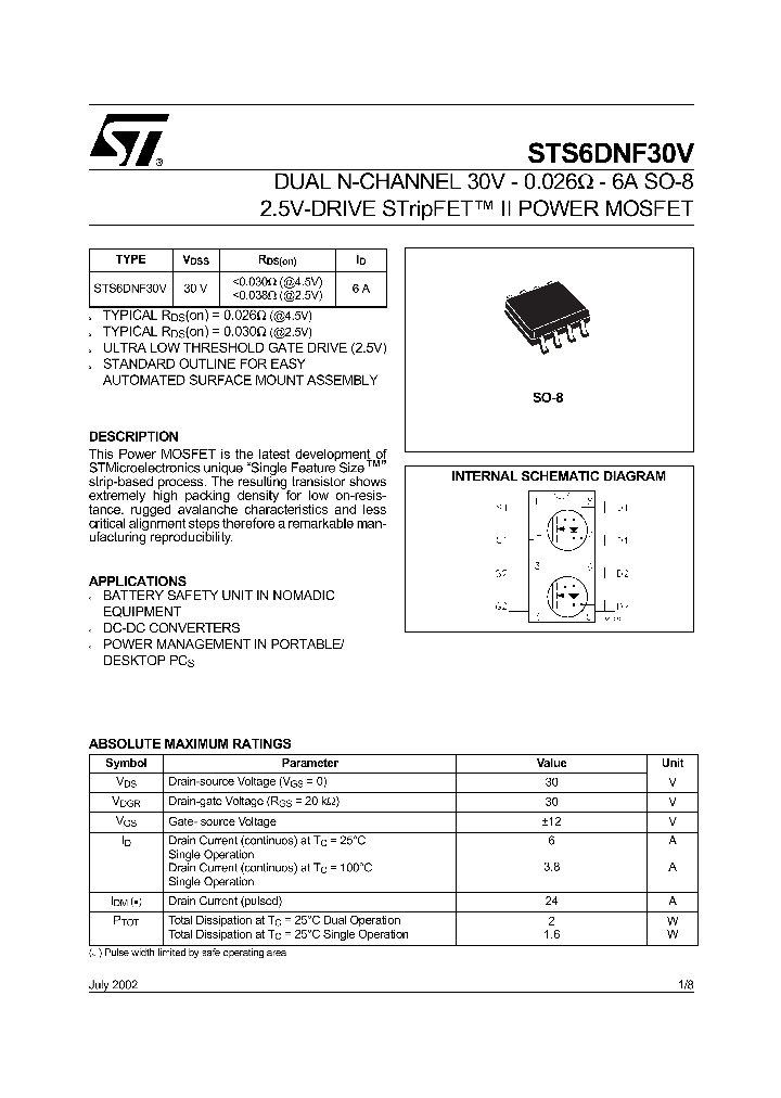 STS6DNF30V_890196.PDF Datasheet