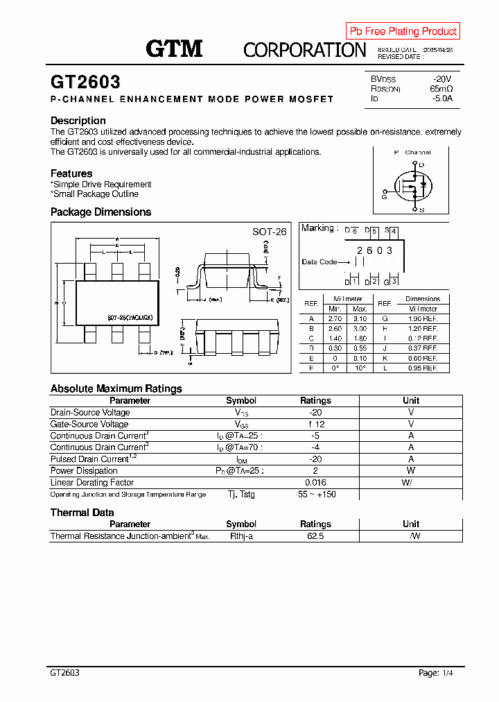 GT2603_507380.PDF Datasheet