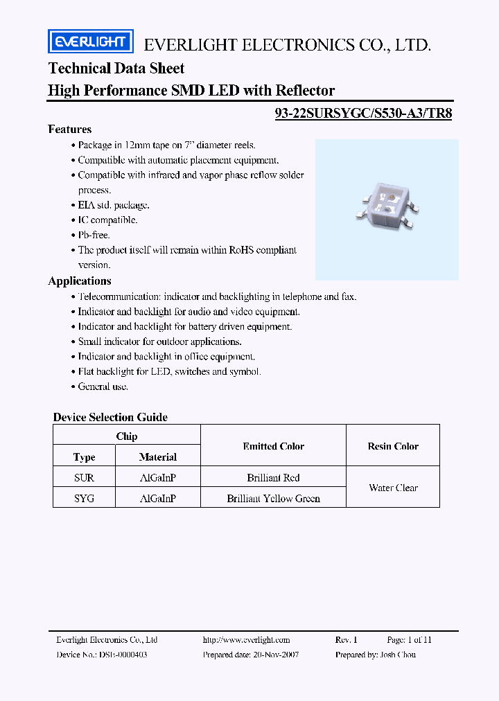93-22SURSYGC-S530-A3-TR8_904642.PDF Datasheet