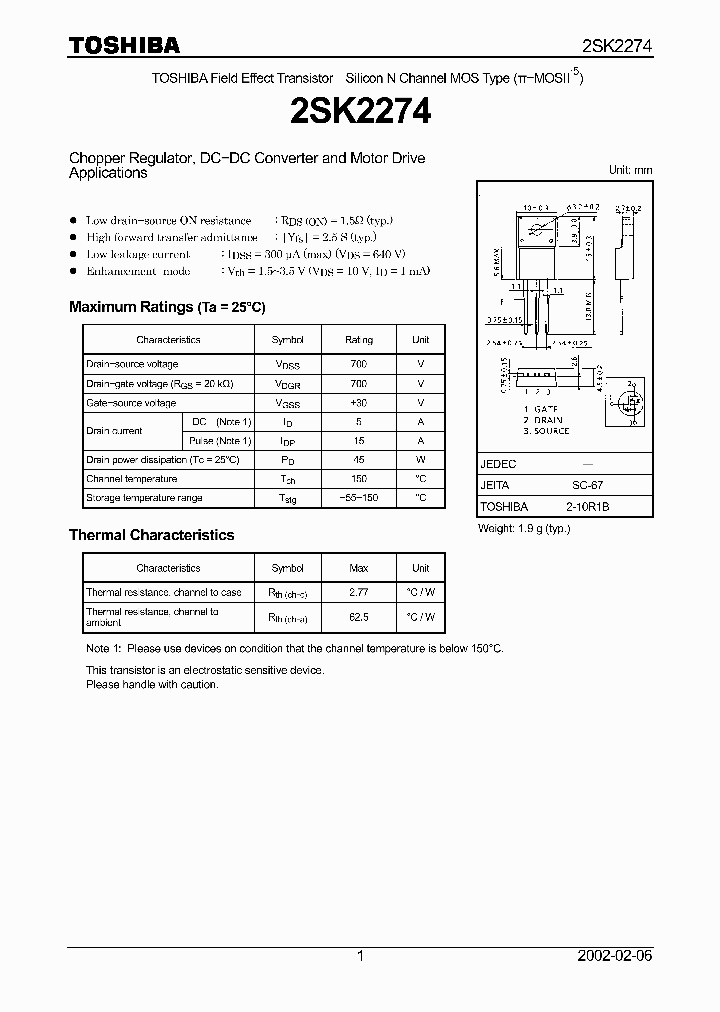 2SK2274_597341.PDF Datasheet