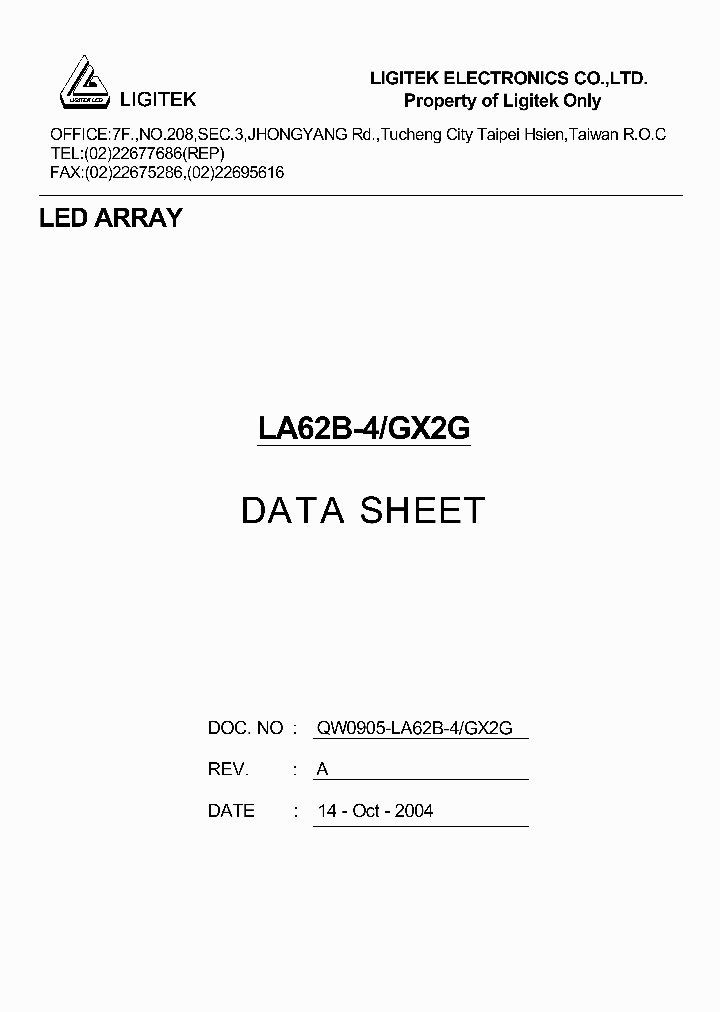 LA62B-4-GX2G_910612.PDF Datasheet