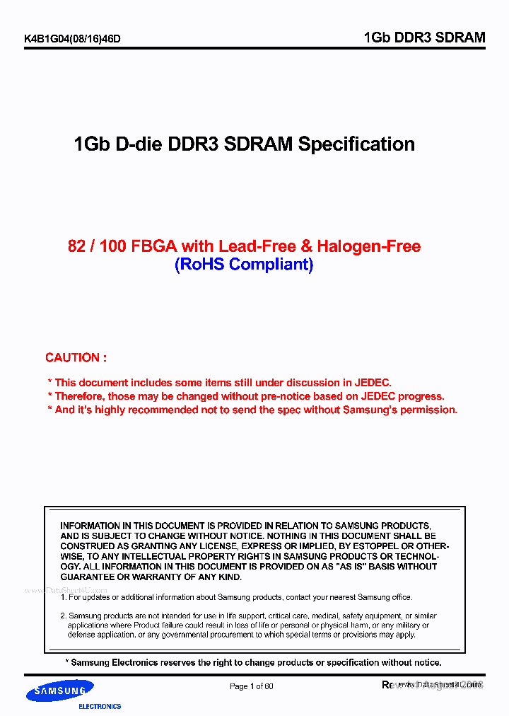 K4B1G0446D_481480.PDF Datasheet