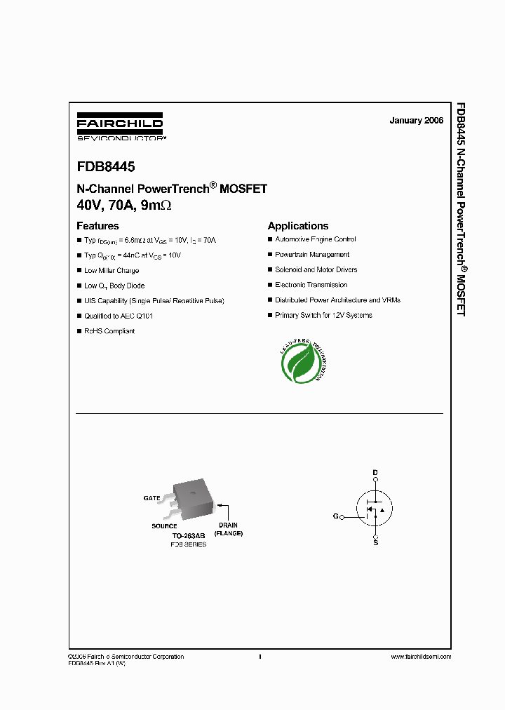 FDB8445_530838.PDF Datasheet