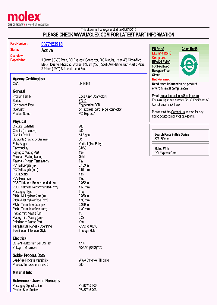 87715-3918_919820.PDF Datasheet