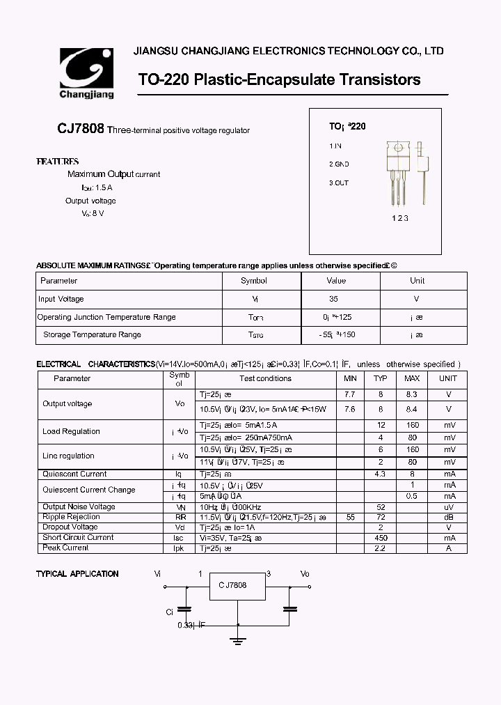 CJ7808-TO-220_572250.PDF Datasheet