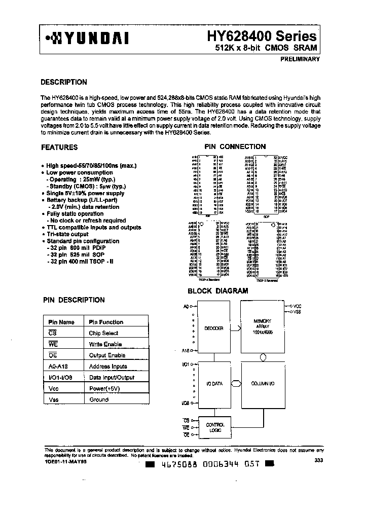 HY628400P-55_602928.PDF Datasheet