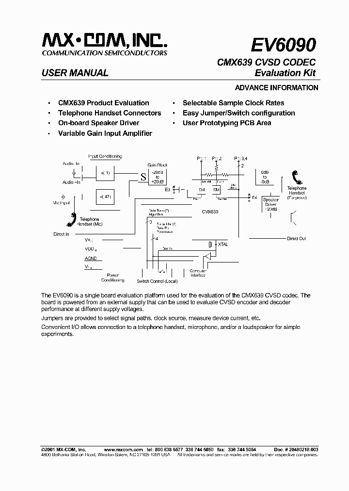EV6090_726759.PDF Datasheet Download --- IC-ON-LINE