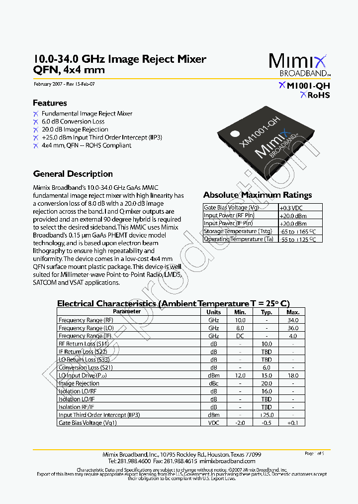 XM1001-QH-0G0T_608997.PDF Datasheet