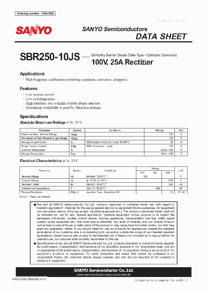 SBR250-10JS_574036.PDF Datasheet
