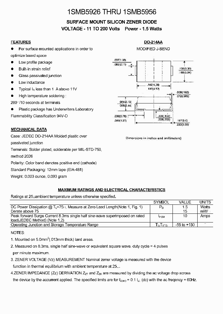 1SMB5930_630620.PDF Datasheet